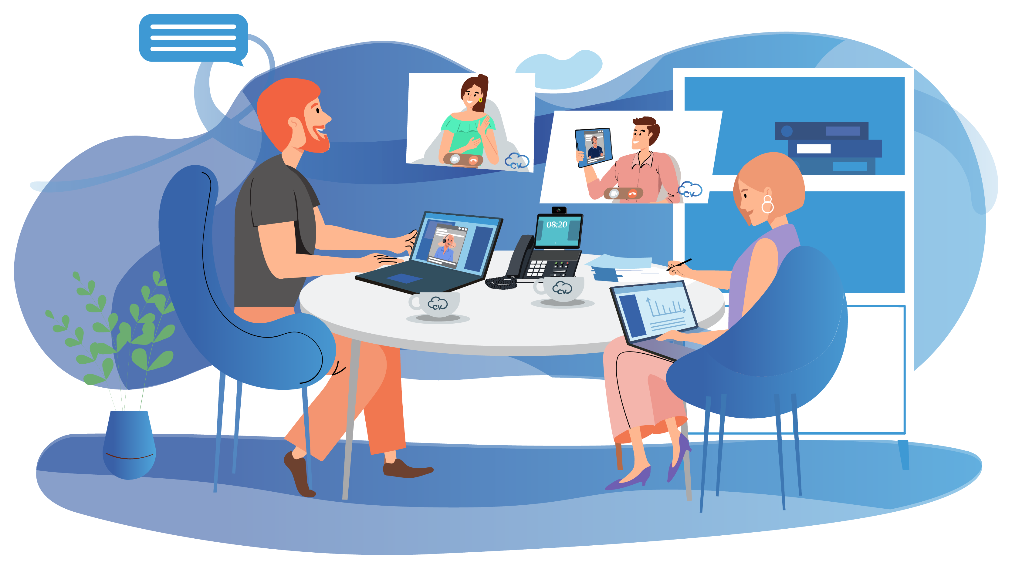 Cloud Voice tools collaborating across devices and platforms